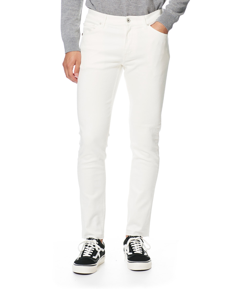 Herren | Jeans | Tiger of Sweden Jeans | Evolve Panel Organic Cotton Stretch Jeans White