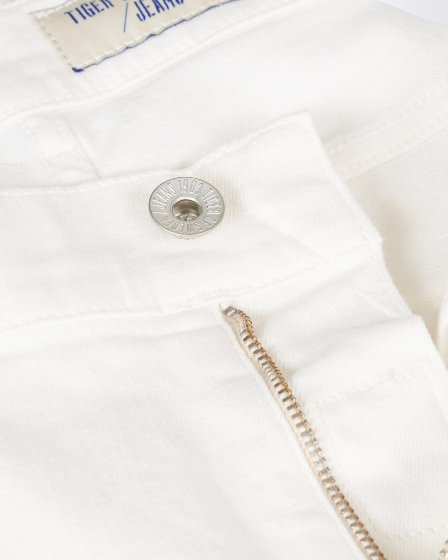 Herren | Jeans | Tiger of Sweden Jeans | Evolve Panel Organic Cotton Stretch Jeans White