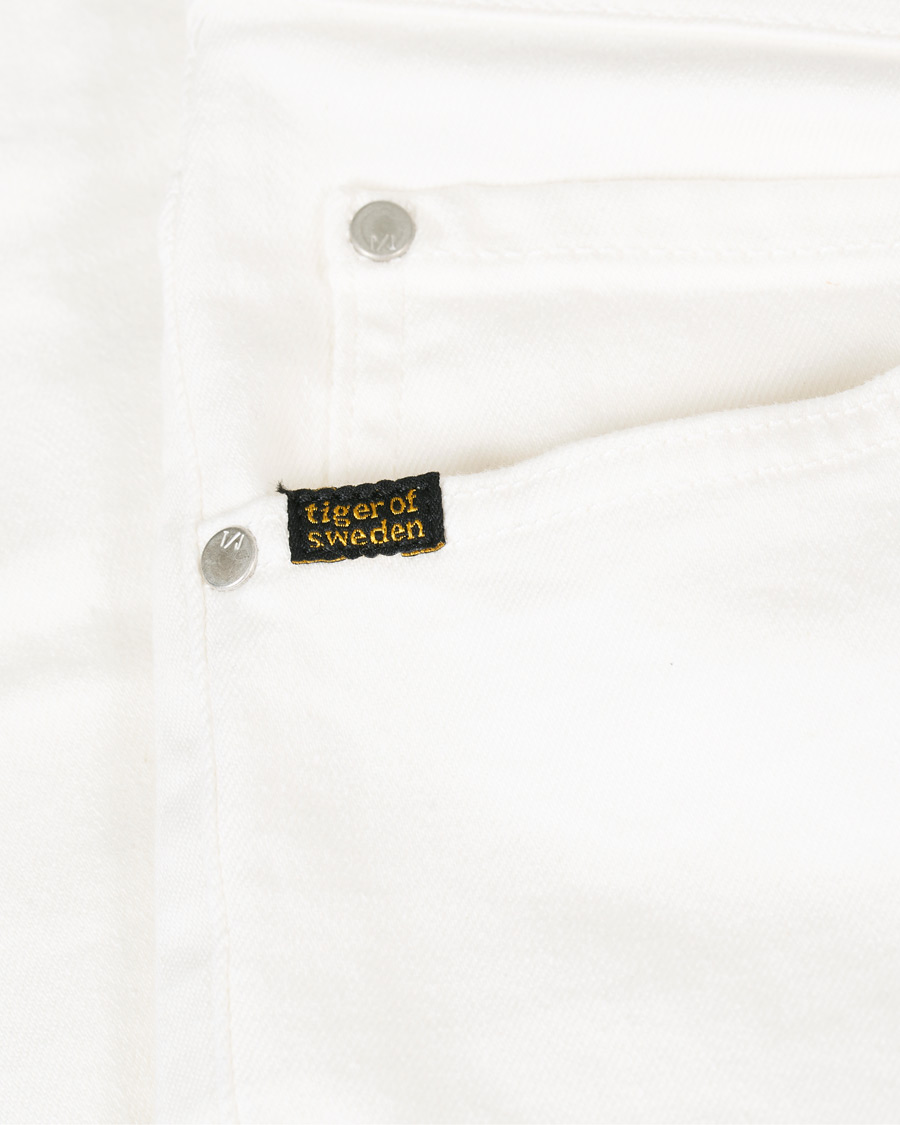 Herren | Jeans | Tiger of Sweden Jeans | Evolve Panel Organic Cotton Stretch Jeans White