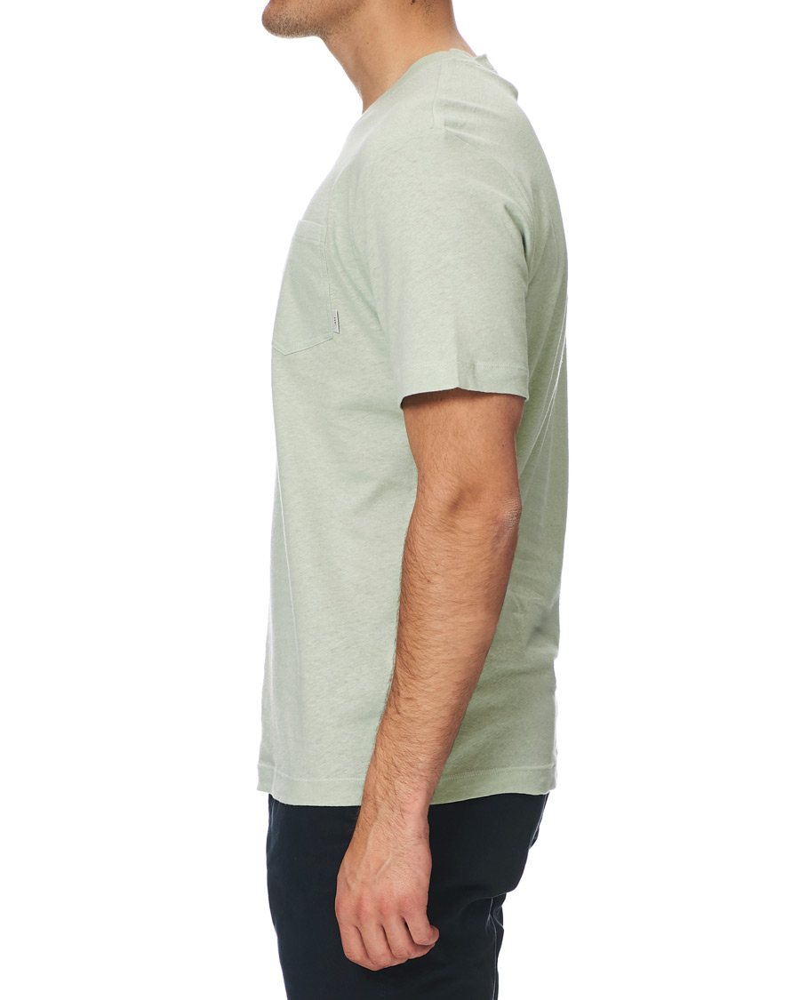 Herren | T-Shirts | Tiger of Sweden | Didelot Linen Crew Neck Tee Soft Mimosa