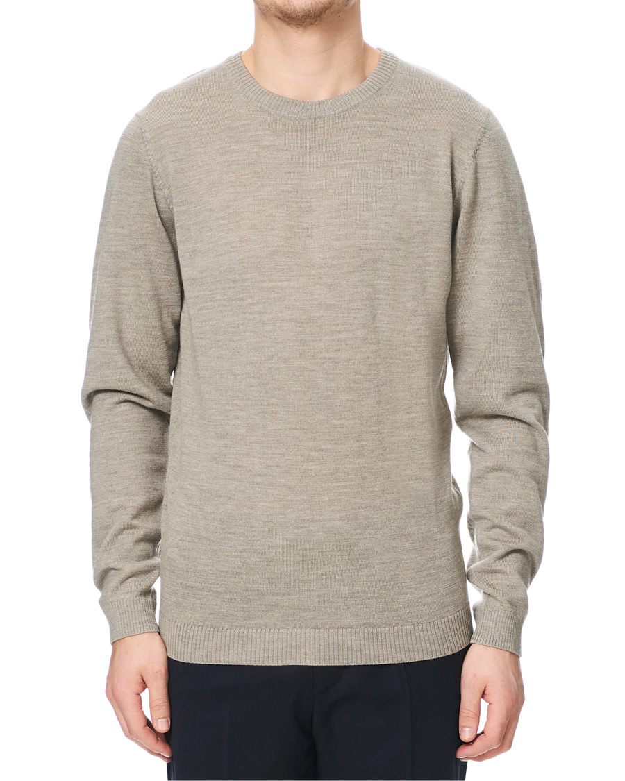 Herren | Pullover | A Day's March | Classic Merino Crew Neck Sand