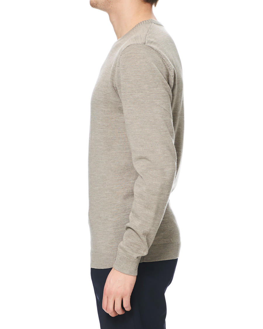 Herren | Pullover | A Day's March | Classic Merino Crew Neck Sand