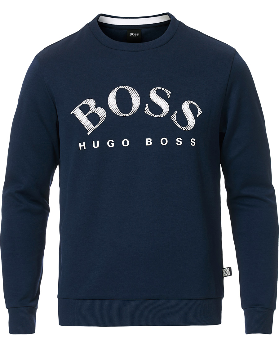 Herren | Pullover | BOSS GREEN | BOSS Athleisure Salbo Crew Neck Sweater Navy