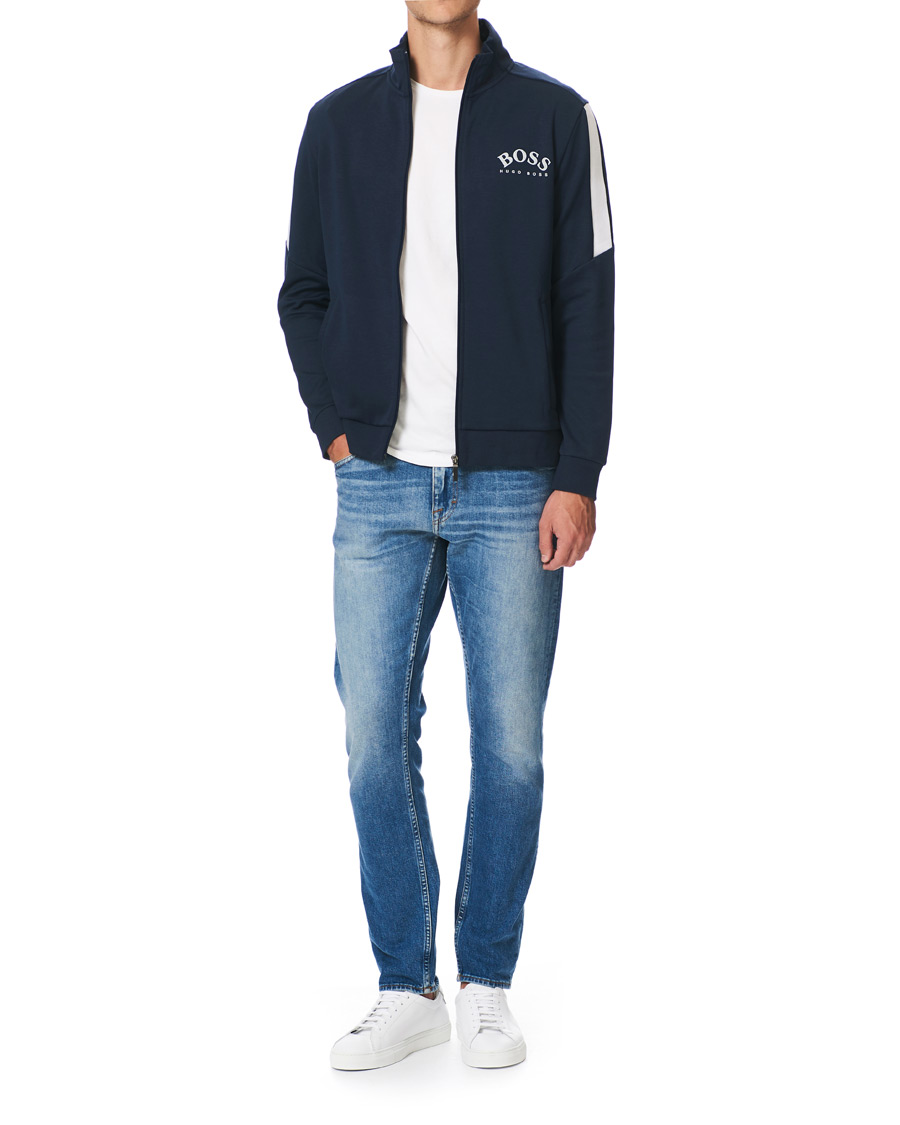 Herren | Pullover | BOSS GREEN | BOSS Athleisure Skaz Full-Zip Sweater Navy