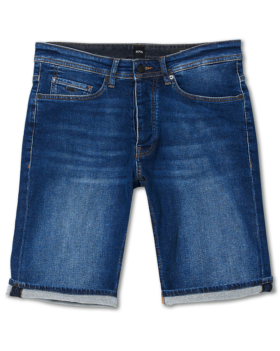 Herren | Shorts | BOSS ORANGE | BOSS Casual Taber Stretch Denim Shorts Navy