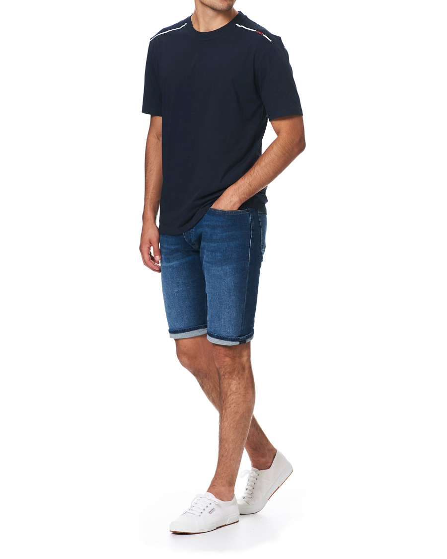 Herren | Shorts | BOSS ORANGE | BOSS Casual Taber Stretch Denim Shorts Navy
