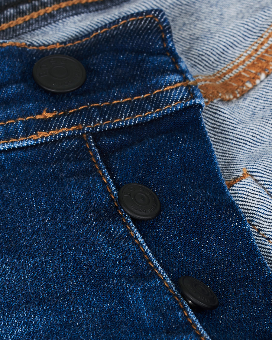Herren | Shorts | BOSS ORANGE | BOSS Casual Taber Stretch Denim Shorts Navy