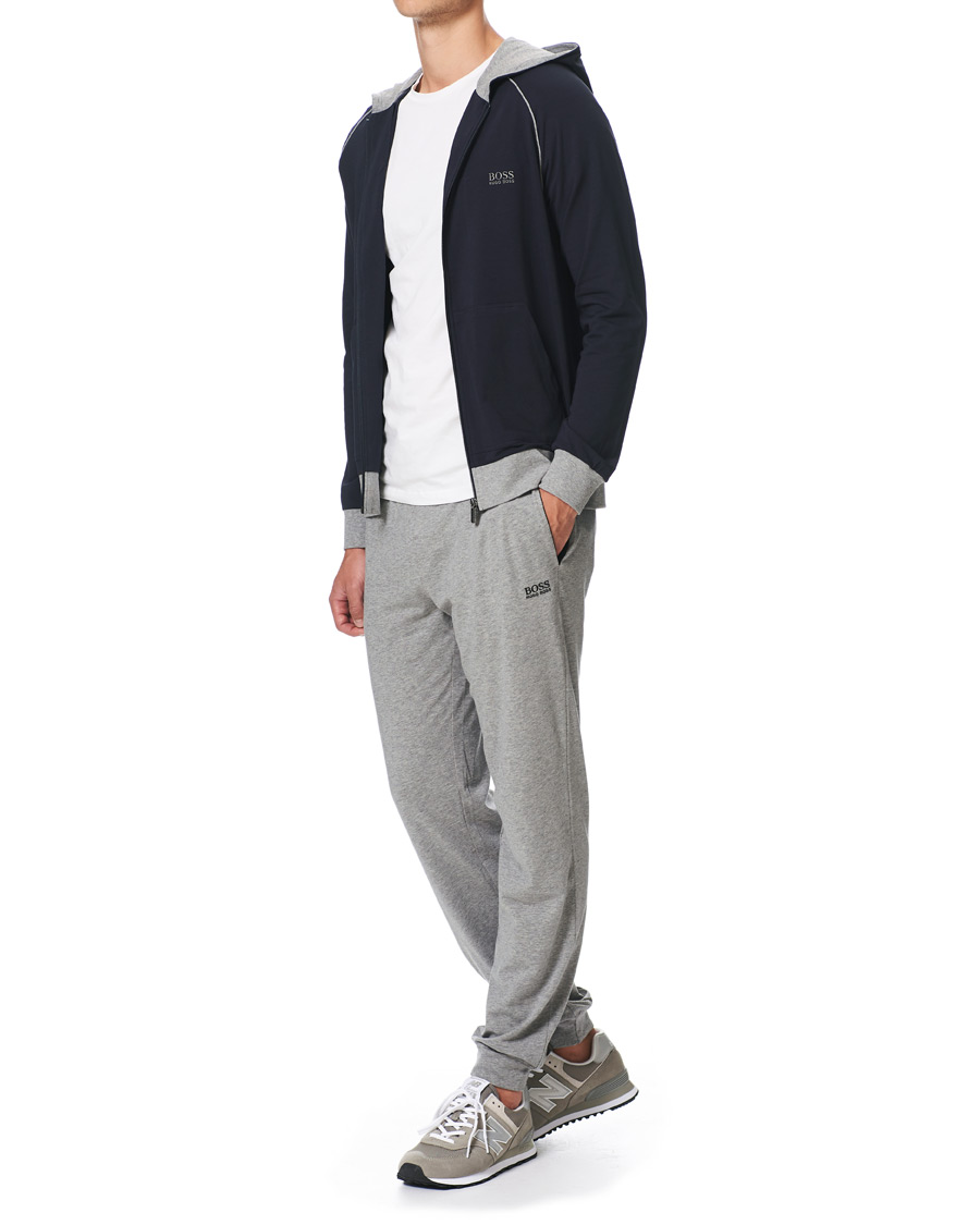 Herren | Pullover | BOSS BLACK | BOSS Mix & Match Full Zip Hoodie Dark Blue