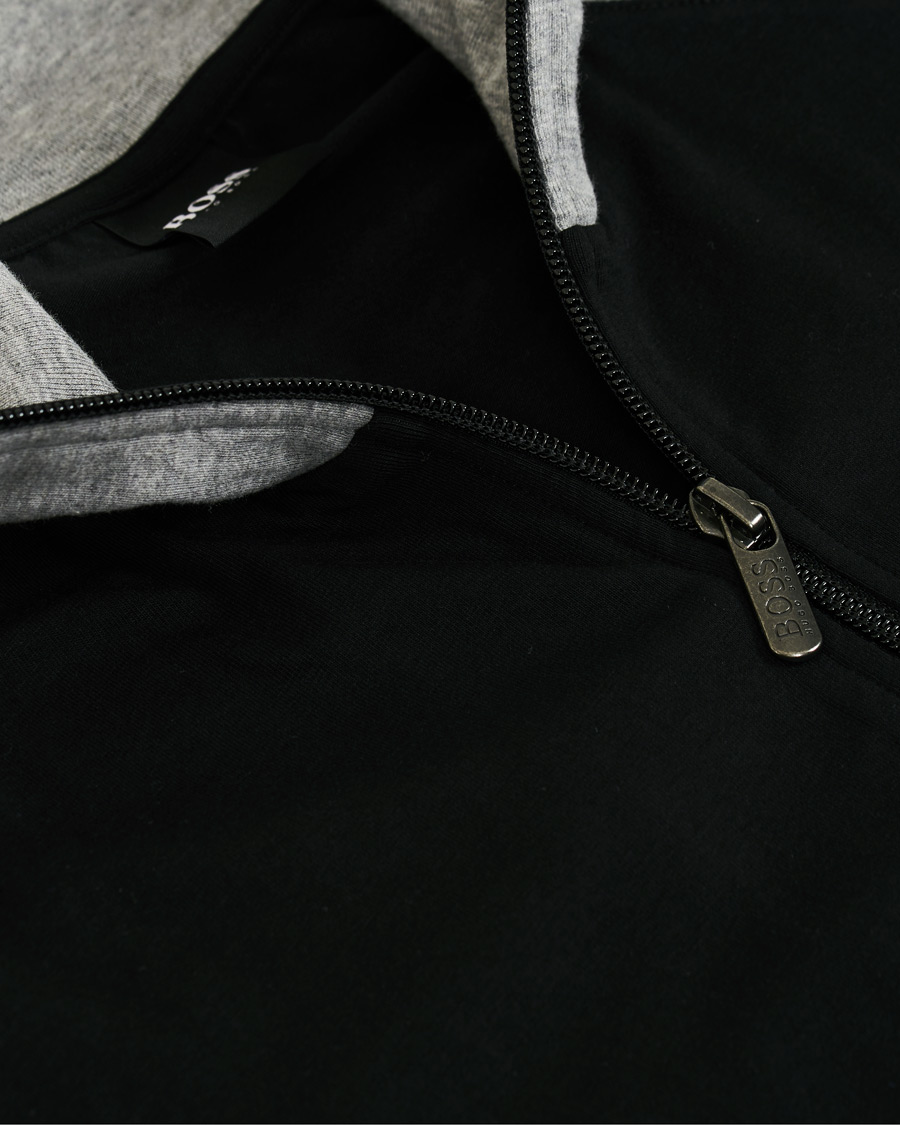 Herren | BOSS Loungewear Full-Zip Sweater Black | BOSS BLACK | BOSS Loungewear Full-Zip Sweater Black