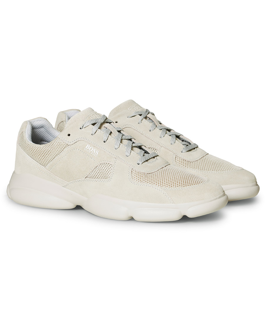 Herren | BOSS Rapid Running Sneaker Grey Suede | BOSS BLACK | BOSS Rapid Running Sneaker Grey Suede