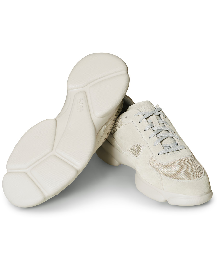 Herren | BOSS Rapid Running Sneaker Grey Suede | BOSS BLACK | BOSS Rapid Running Sneaker Grey Suede