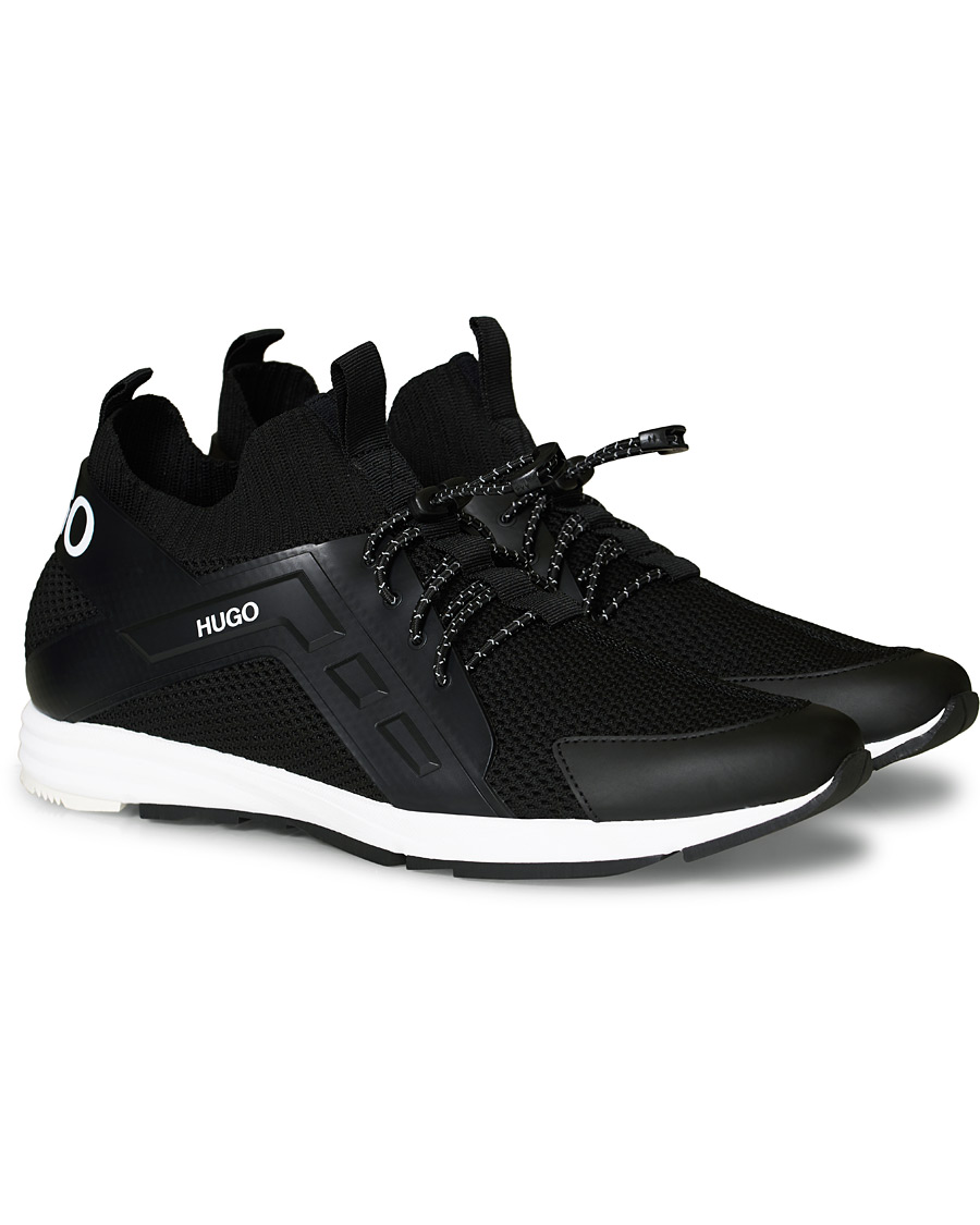 Herren | HUGO Hybrid Mesh Running Sneaker Black | HUGO | Hybrid Mesh Running Sneaker Black