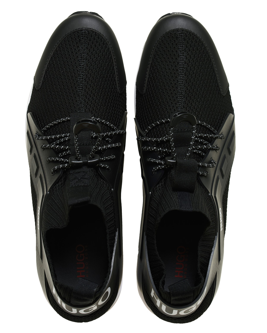 Herren | HUGO Hybrid Mesh Running Sneaker Black | HUGO | Hybrid Mesh Running Sneaker Black