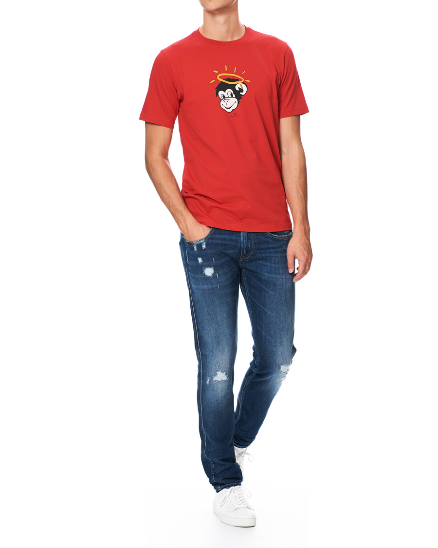 Herren | T-Shirts | PS Paul Smith | Regular Fit Monkey Halo Tee Red