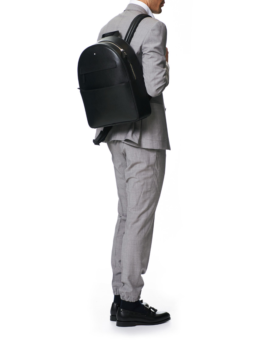 Herren | Montblanc Sartorial Backpack Dome Large Black | Montblanc | Sartorial Backpack Dome Large Black