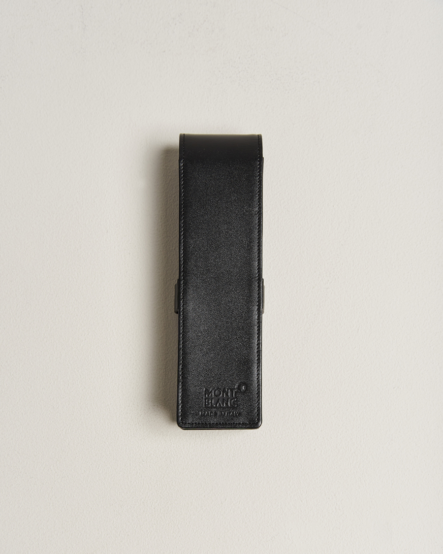 Herren | Montblanc Meisterstück 2 Pen Pouch Clasp Black | Montblanc | Meisterstück 2 Pen Pouch Clasp Black
