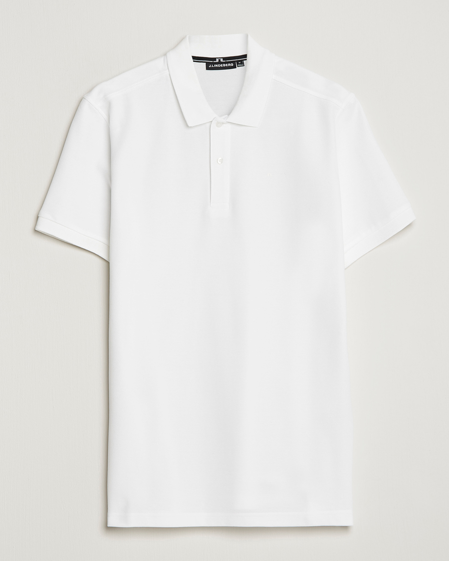 Herren | Poloshirts | J.Lindeberg | Troy Polo Pique White