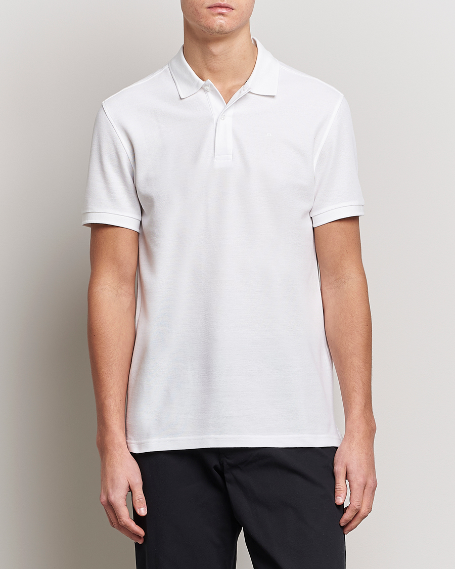 Herren | Poloshirts | J.Lindeberg | Troy Polo Pique White