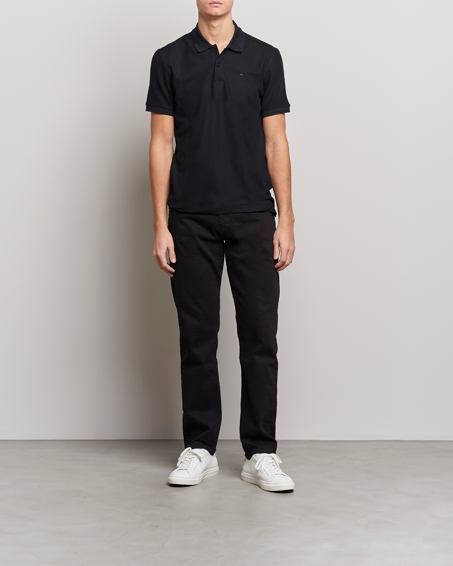 Herren | Poloshirts | J.Lindeberg | Troy Polo Pique Black