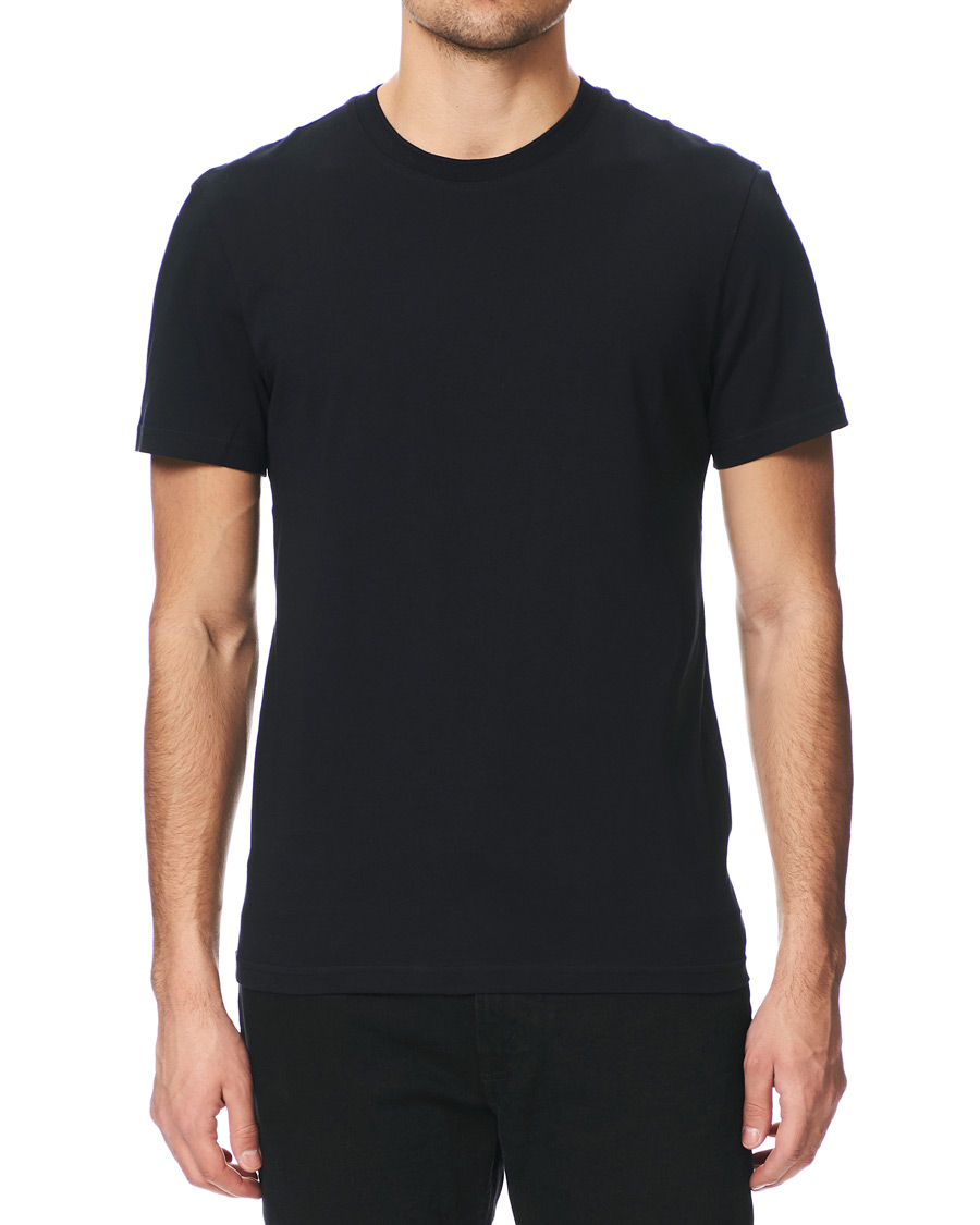 Herren | T-Shirts | J.Lindeberg | Silo Fine Cotton Crew Neck Tee Black