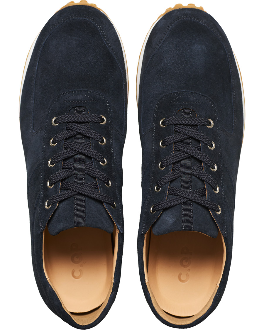 Herren | C.QP Stride Suede Running Sneaker Dust Blue | CQP | C.QP Stride Suede Running Sneaker Dust Blue