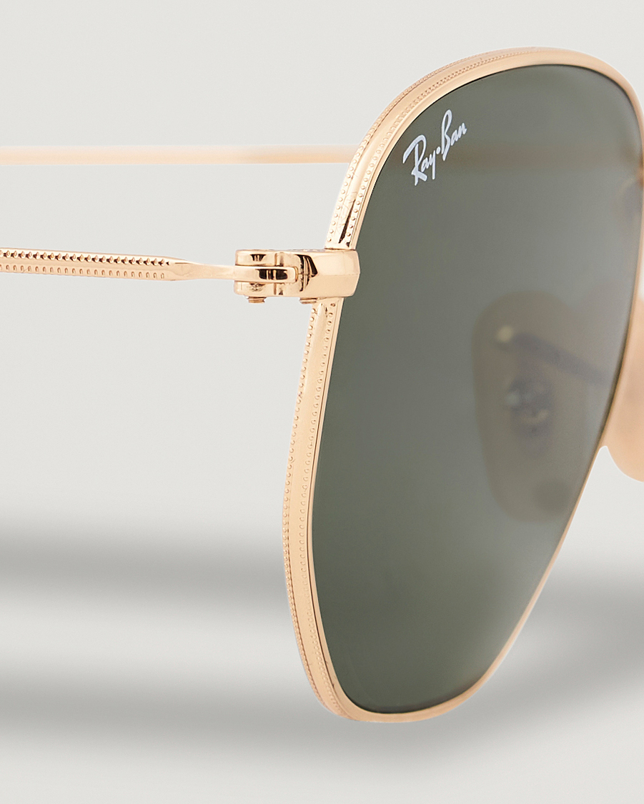 Ray Ban 0RB3548N Hexagonal Sunglasses Gold Green bei Care of Carl