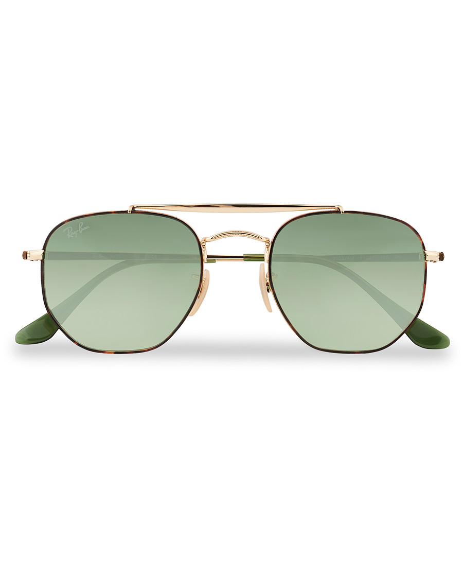 Herren | Ray-Ban 0RB3648 The Marshal Sunglasses Havana/Green Gradient | Ray-Ban | 0RB3648 The Marshal Sunglasses Havana/Green Gradient