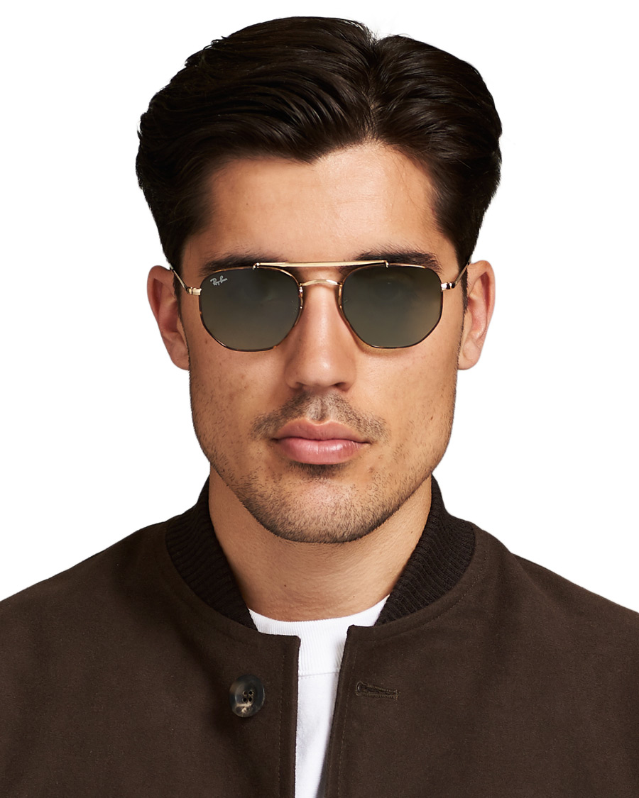 Herren | Ray-Ban 0RB3648 The Marshal Sunglasses Havana/Green Gradient | Ray-Ban | 0RB3648 The Marshal Sunglasses Havana/Green Gradient