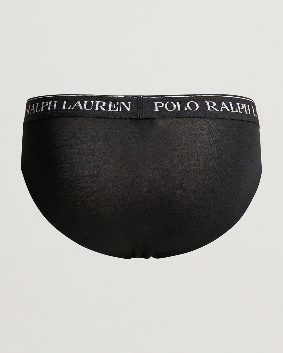 Herren | Slips | Polo Ralph Lauren | 3-Pack Low Rise Brief Black