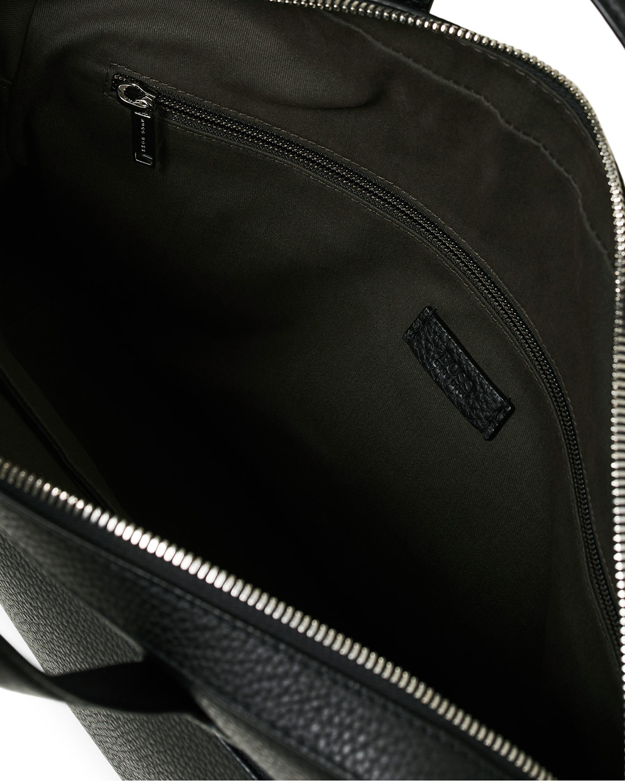 Herren | BOSS Crosstown Computer Leather Bag Black | BOSS BLACK | BOSS Crosstown Computer Leather Bag Black