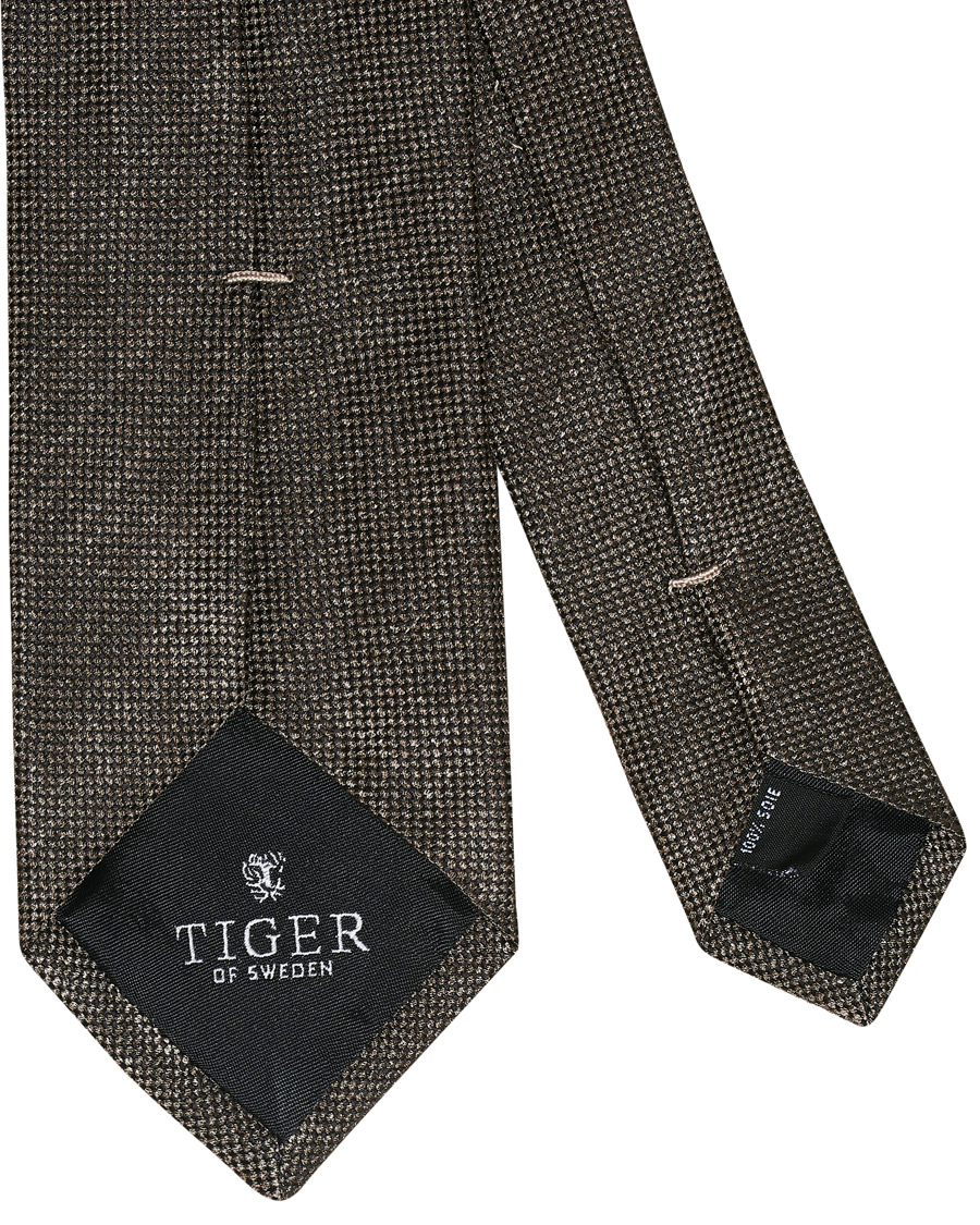 Herren | Tiger of Sweden Dolma Silk Tie Dark Honey | Tiger of Sweden | Dolma Silk Tie Dark Honey