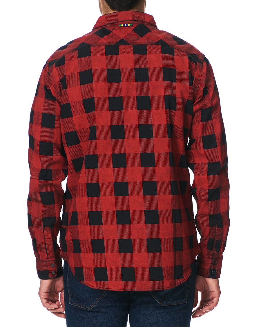 Herren | Hemden | Replay | Neymar JR Check Full Zip Overshirt Black/Red