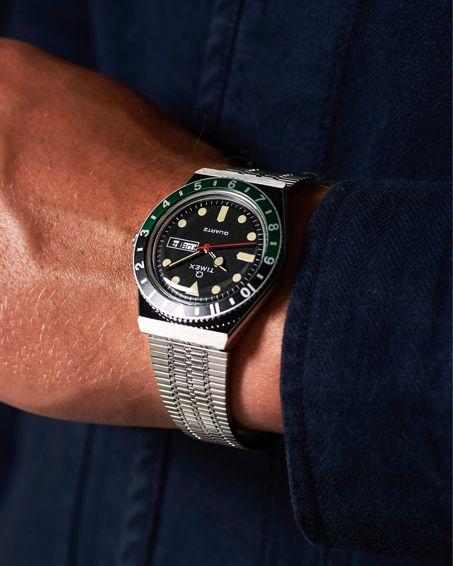 Herren | Timex Q Reissue 1979 Black/Green | Timex | Q Reissue 1979 Black/Green