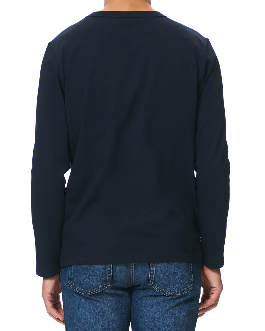 Herren | T-Shirts | A Day's March | Heavy Long Sleeve Tee Navy