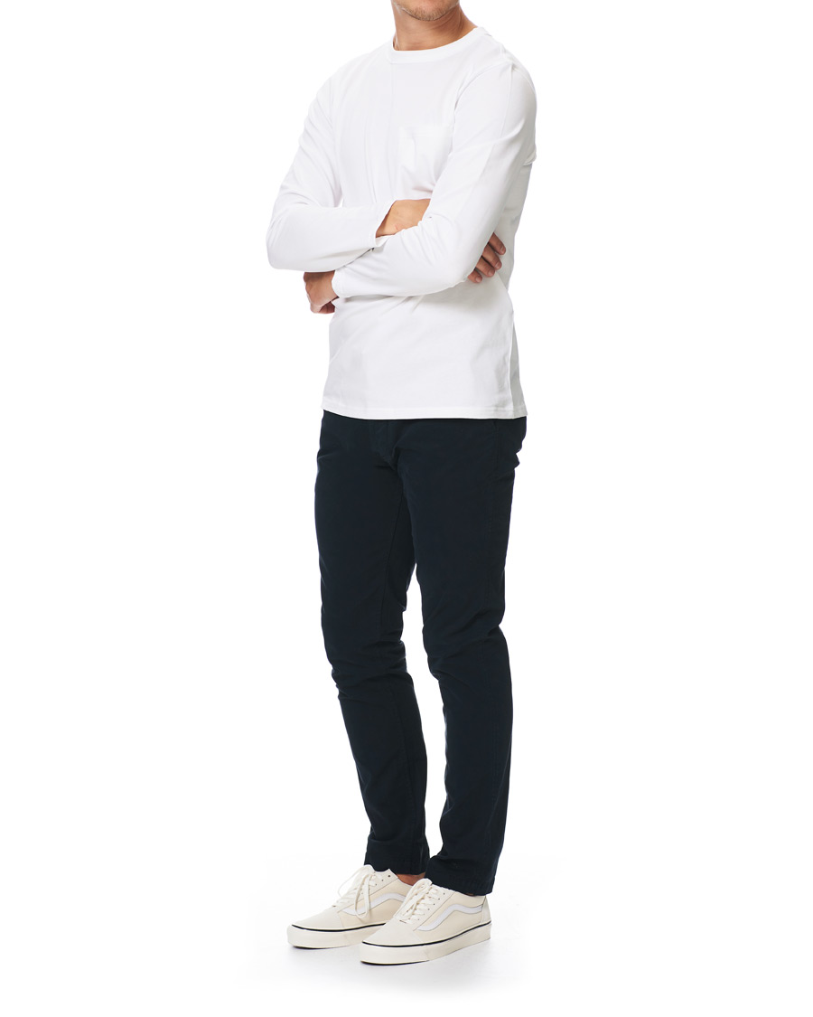 Herren | T-Shirts | A Day's March | Heavy Long Sleeve Tee White