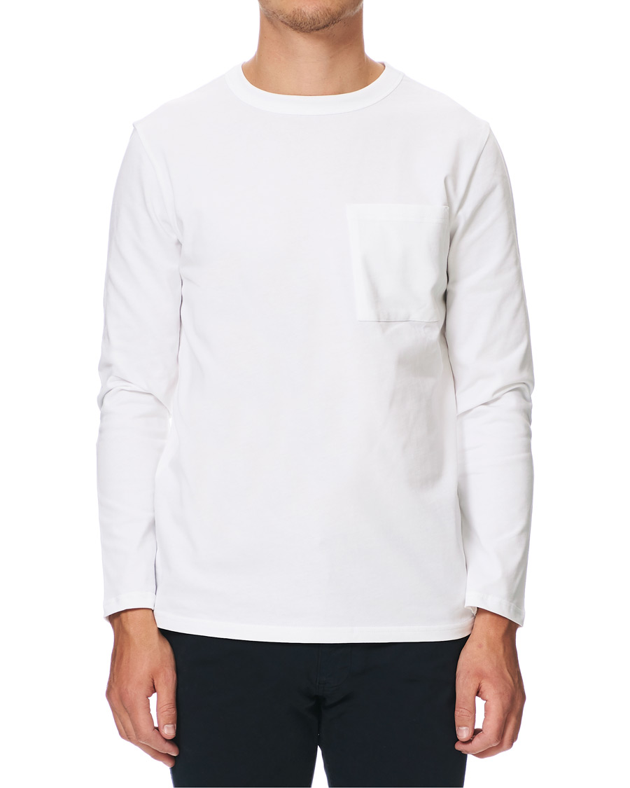 Herren | T-Shirts | A Day's March | Heavy Long Sleeve Tee White