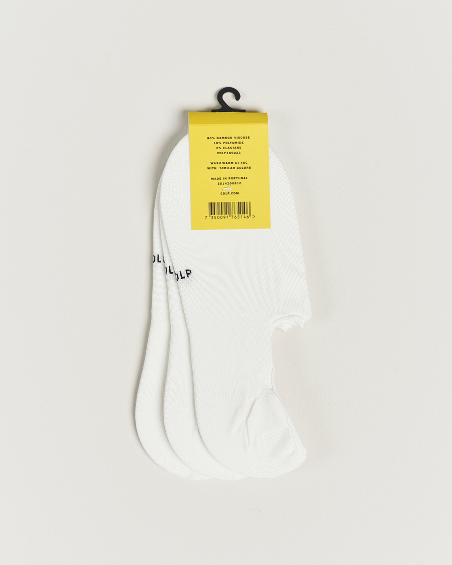 Herren | New Nordics | CDLP | 3-Pack No Show Socks White