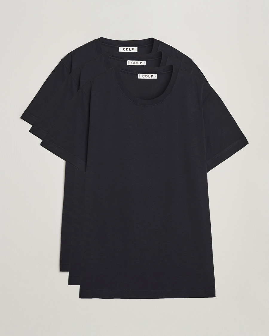 Herren | T-Shirts | CDLP | 3-Pack Midweight T-Shirt Black