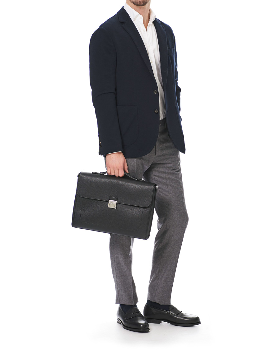 Herren | Montblanc MST Soft Grain Single Briefcase Black | Montblanc | MST Soft Grain Single Briefcase Black