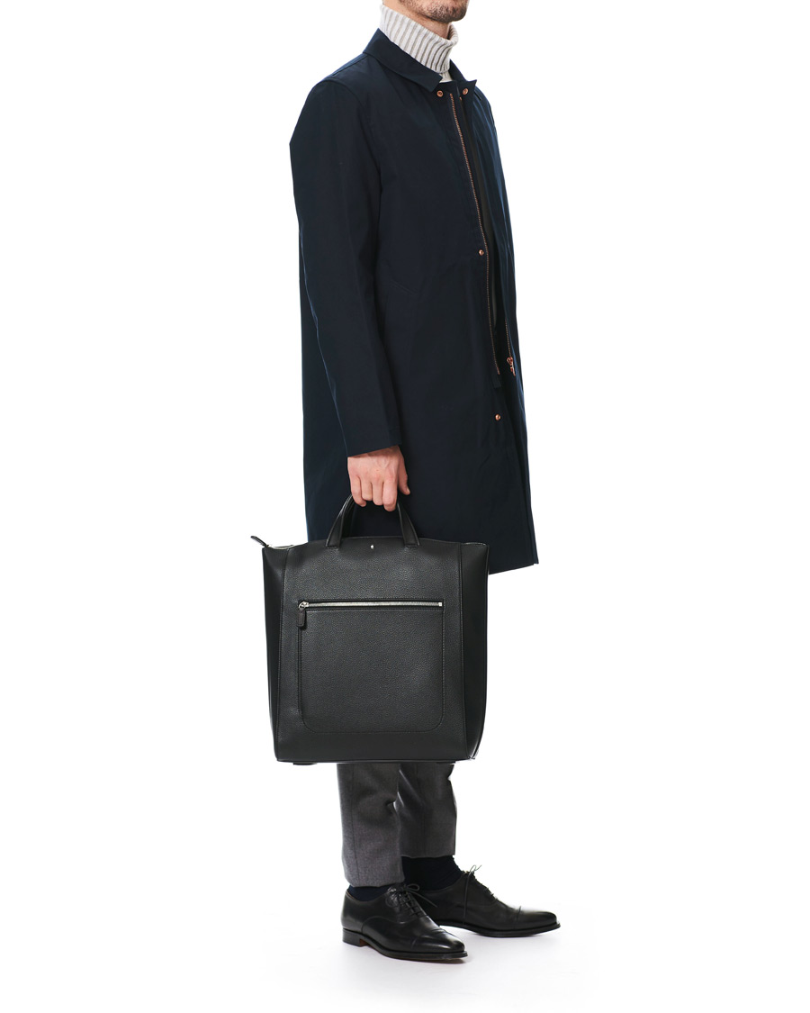 Herren | Montblanc MST Soft Grain Tote with Zip Black | Montblanc | MST Soft Grain Tote with Zip Black
