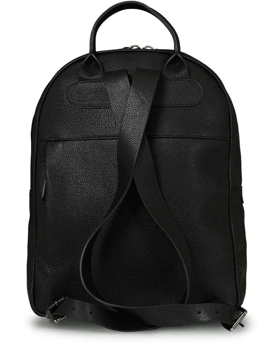 Herren | Anderson's Full Grain Leather Backpack Black | Anderson's | Full Grain Leather Backpack Black