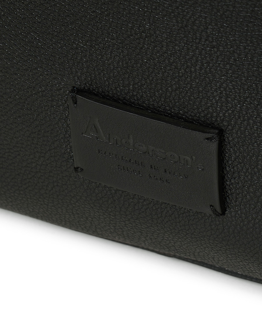 Herren | Anderson's Full Grain Leather Backpack Black | Anderson's | Full Grain Leather Backpack Black