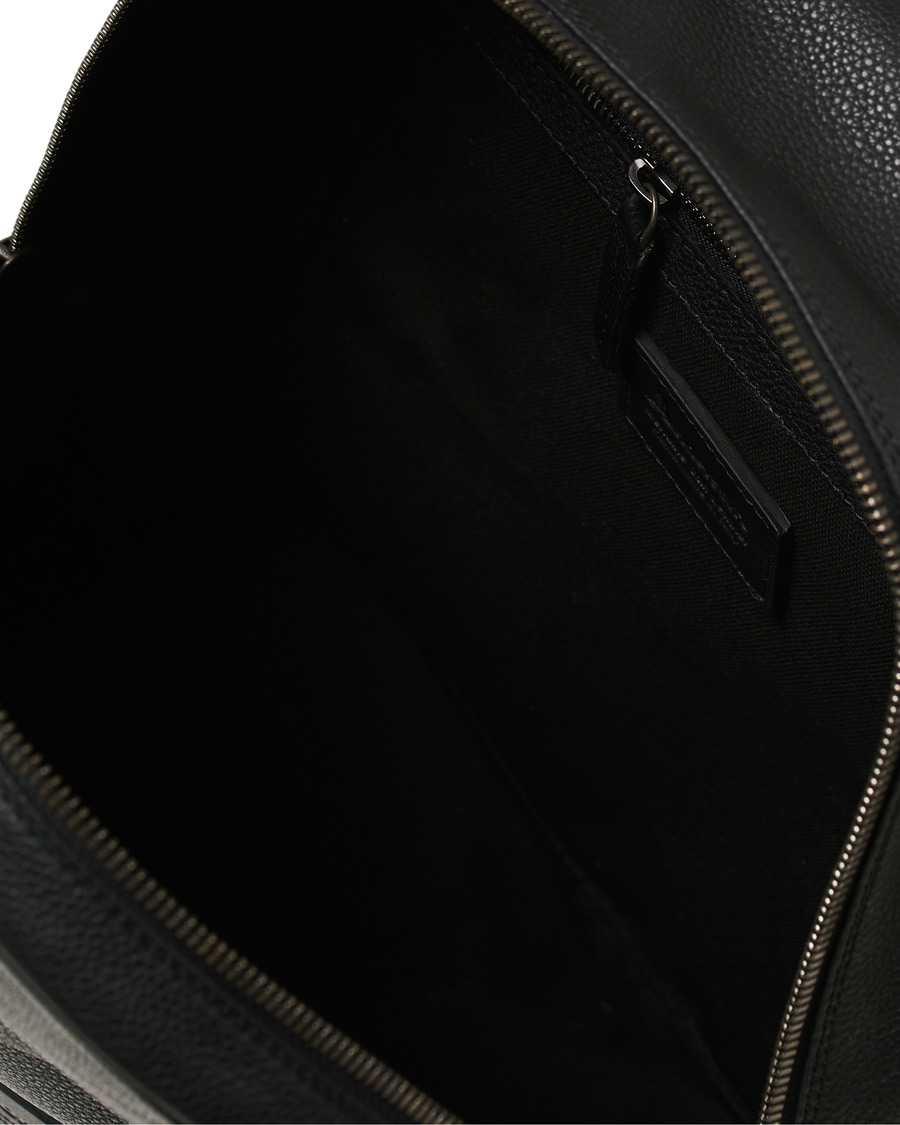 Herren | Anderson's Full Grain Leather Backpack Black | Anderson's | Full Grain Leather Backpack Black
