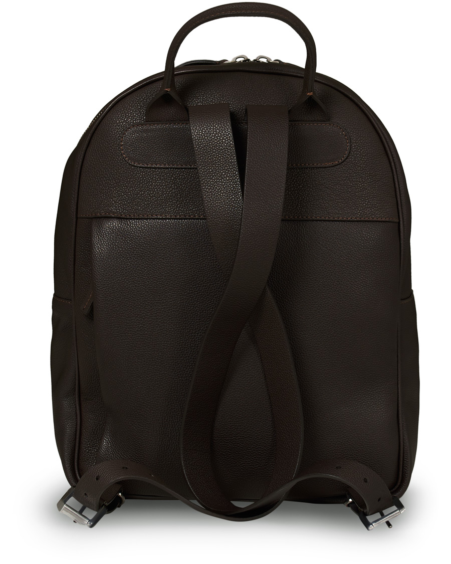 Herren | Anderson's Full Grain Leather Backpack Dark Brown | Anderson's | Full Grain Leather Backpack Dark Brown