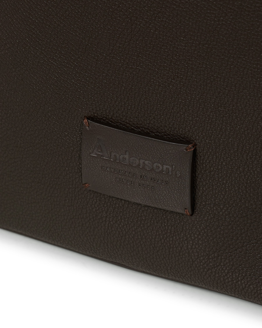 Herren | Anderson's Full Grain Leather Backpack Dark Brown | Anderson's | Full Grain Leather Backpack Dark Brown