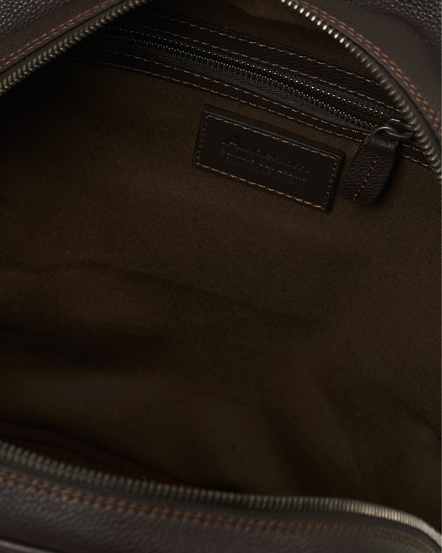Herren | Anderson's Full Grain Leather Backpack Dark Brown | Anderson's | Full Grain Leather Backpack Dark Brown