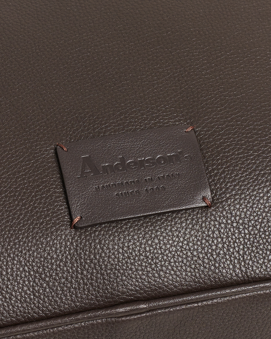 Herren | Taschen | Anderson's | Full Grain Leather Briefcase Dark Brown