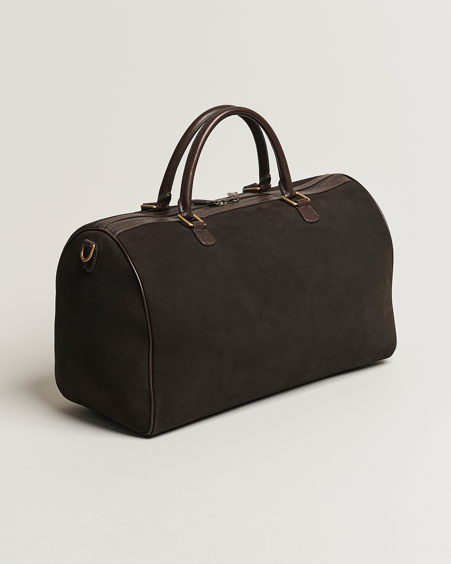 Herren | Italian Department | Anderson's | Boston Suede Weekendbag Brown/Brown