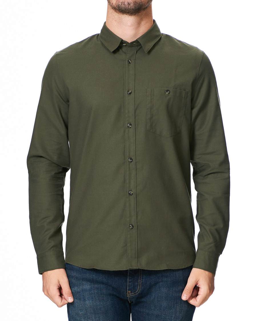 Herren | Hemden | A.P.C. | Chicago Flannel Shirt Dark Green