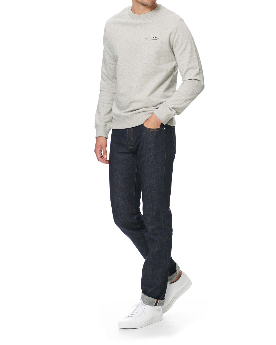 Herren | Pullover | A.P.C. | Item Crew Neck Sweatshirt Heather Grey